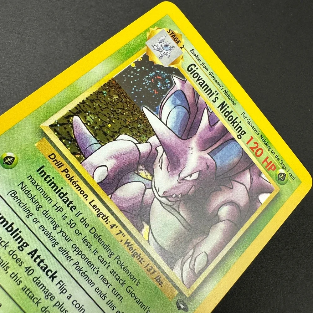 Pokemon TCG Giovanni's Nidoking Gym Challenge 007/132 Holo Rare NM/LP SWIRL